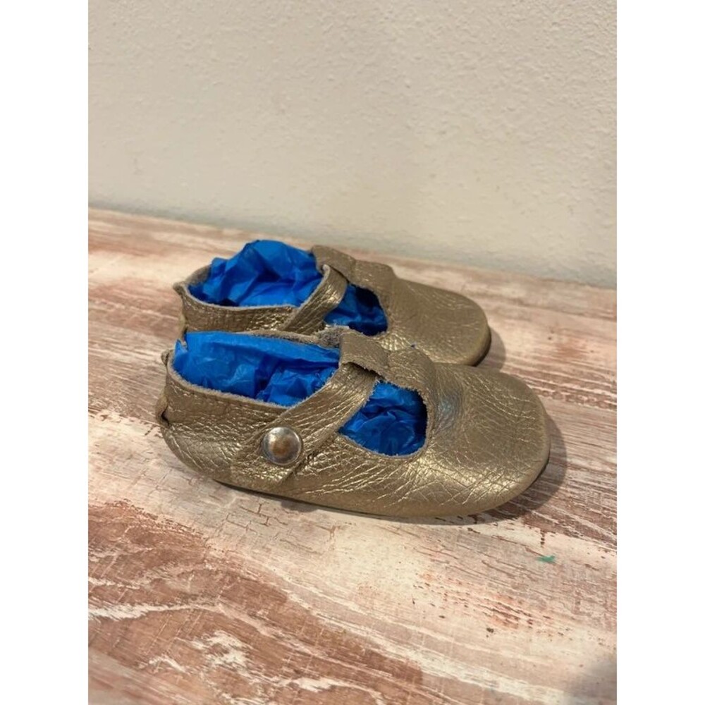 Gold Mocassins Baby Toddler 5 Duchess & Fox